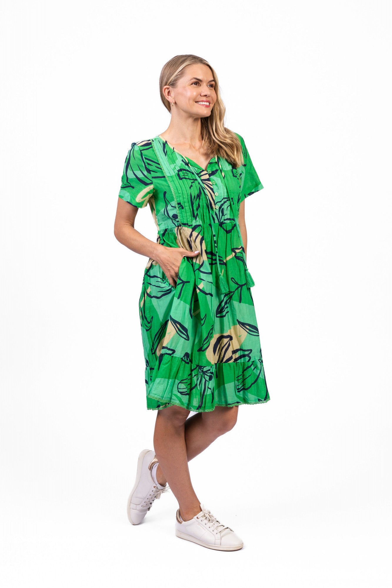 One Summer Colette TigerLily Green DW126J