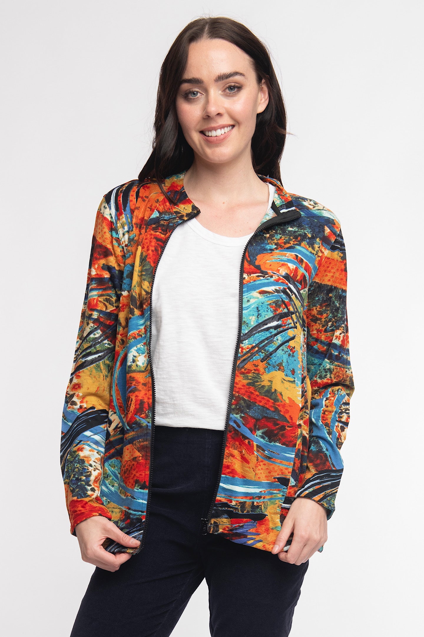 Orientique Zip Jacket Splash 22908