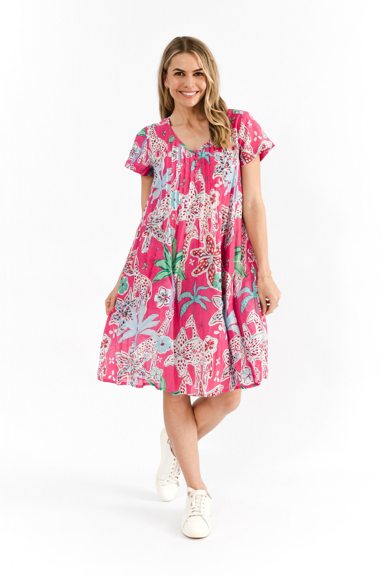 One Summer Nicola Giraffe Pink DW26H