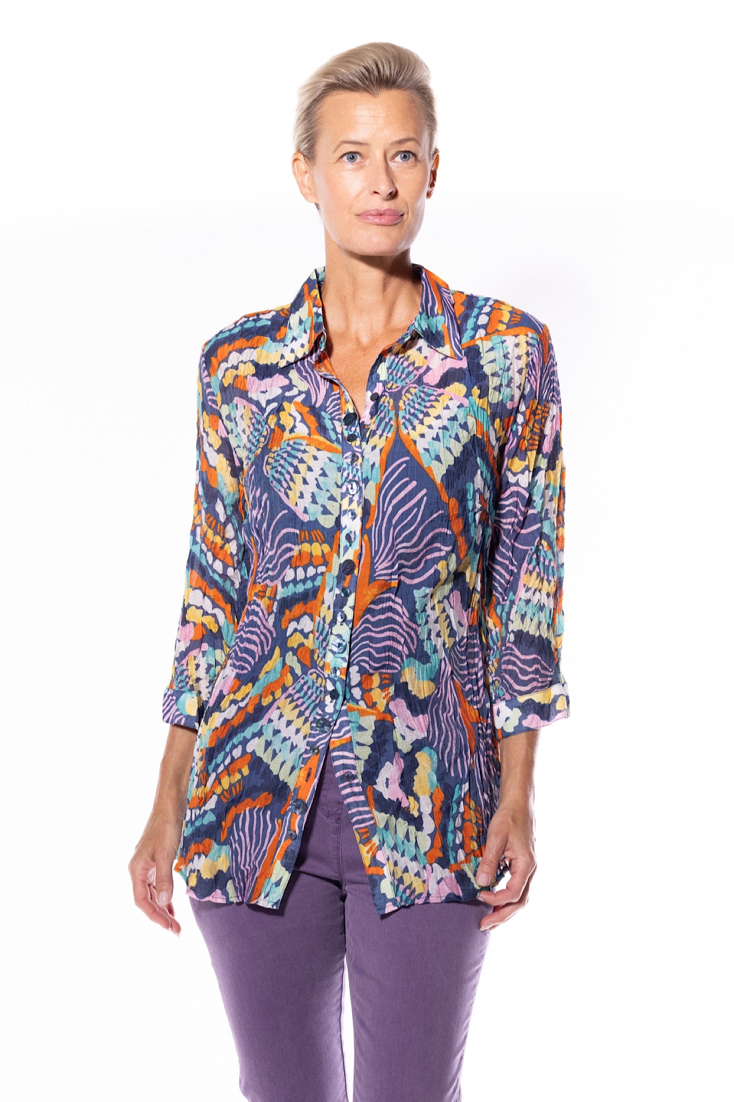 Cafe Latte Navy Shirt CLM455