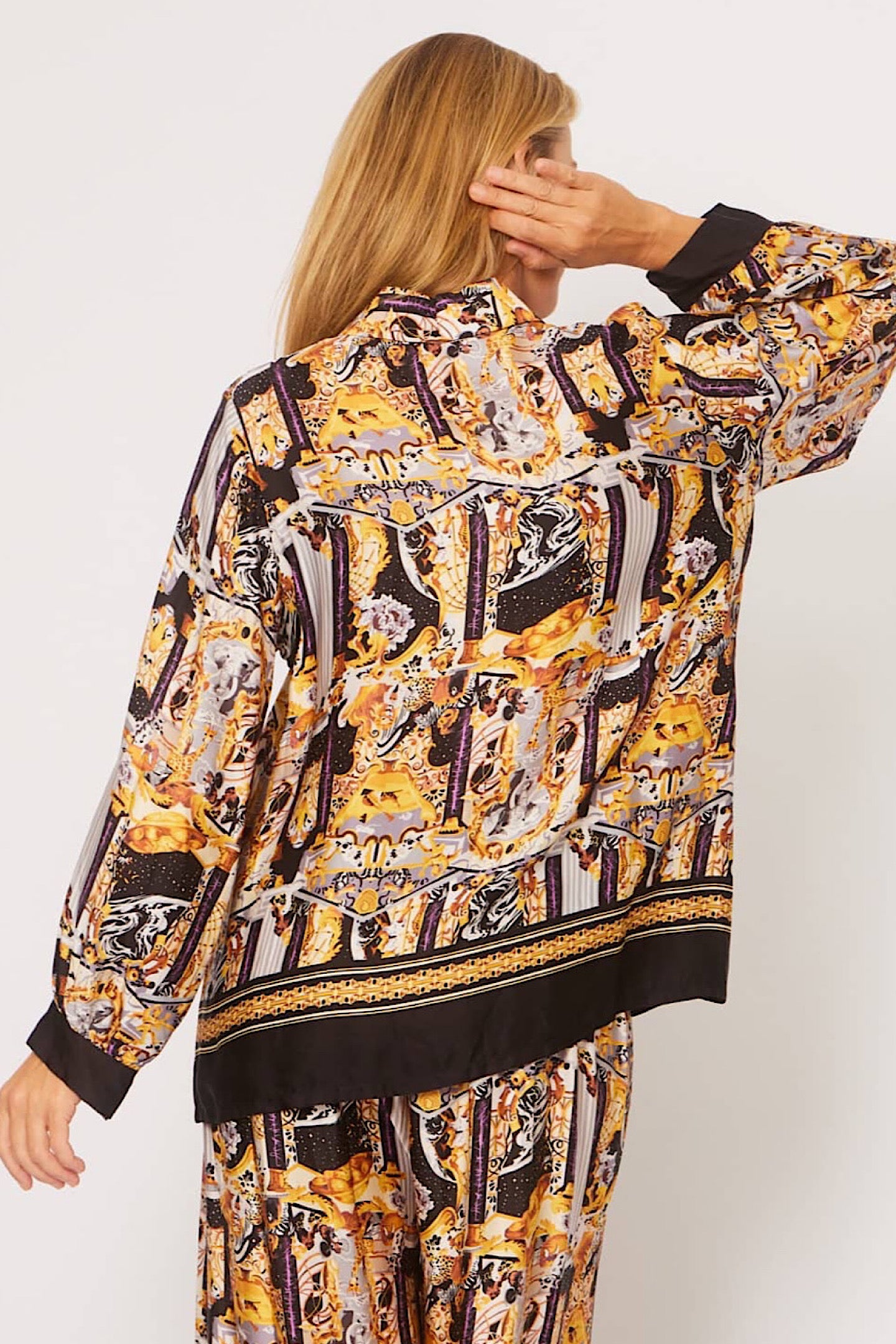 La Strada Black Gold Shirt LS25-3-310