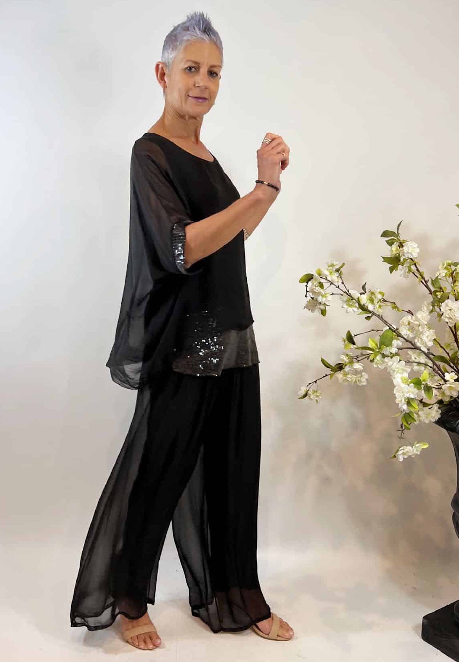 La Strada Black Pants LSP-255A