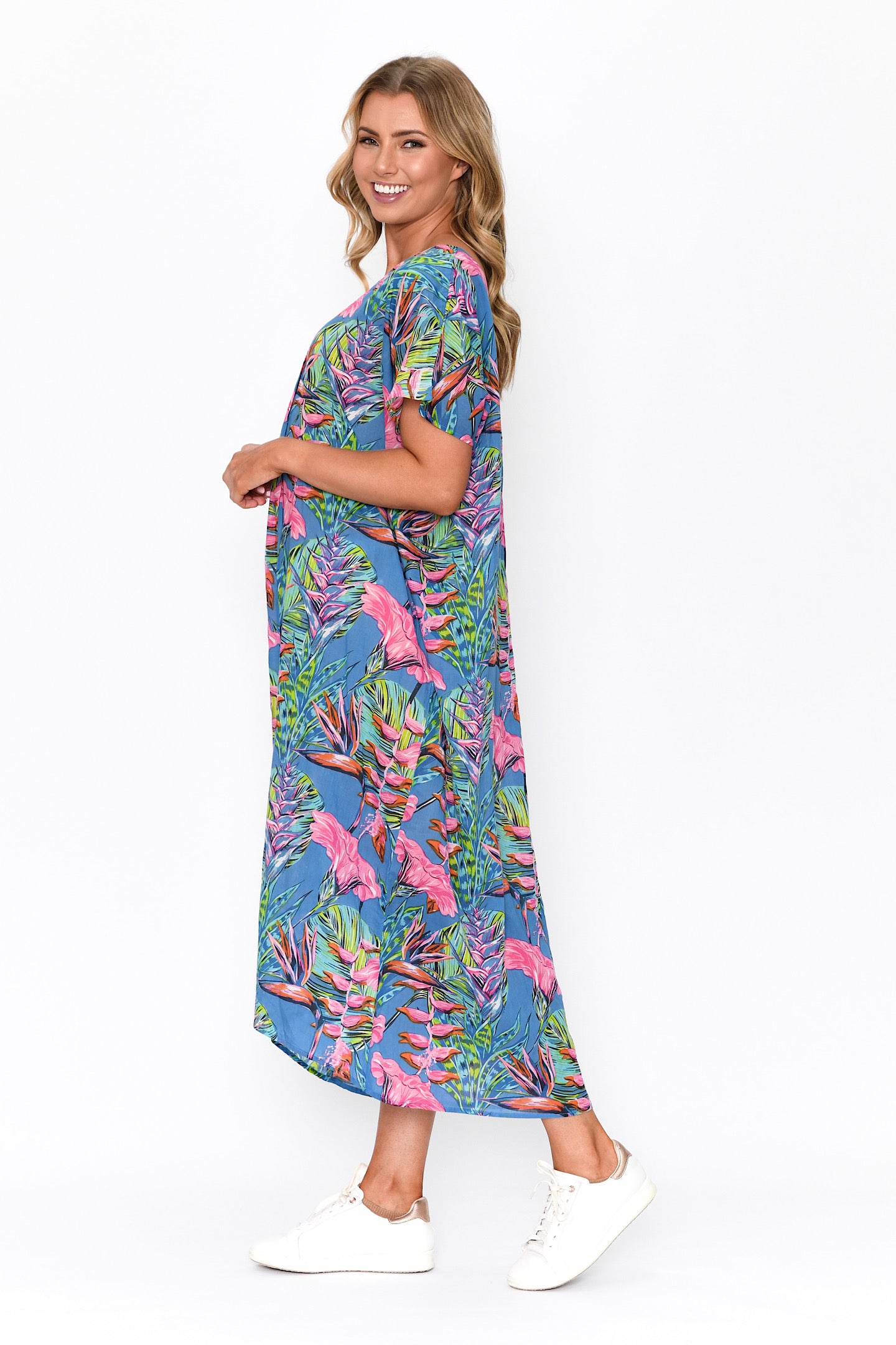 One Summer Frankie Kaftan Print 2 DW112G