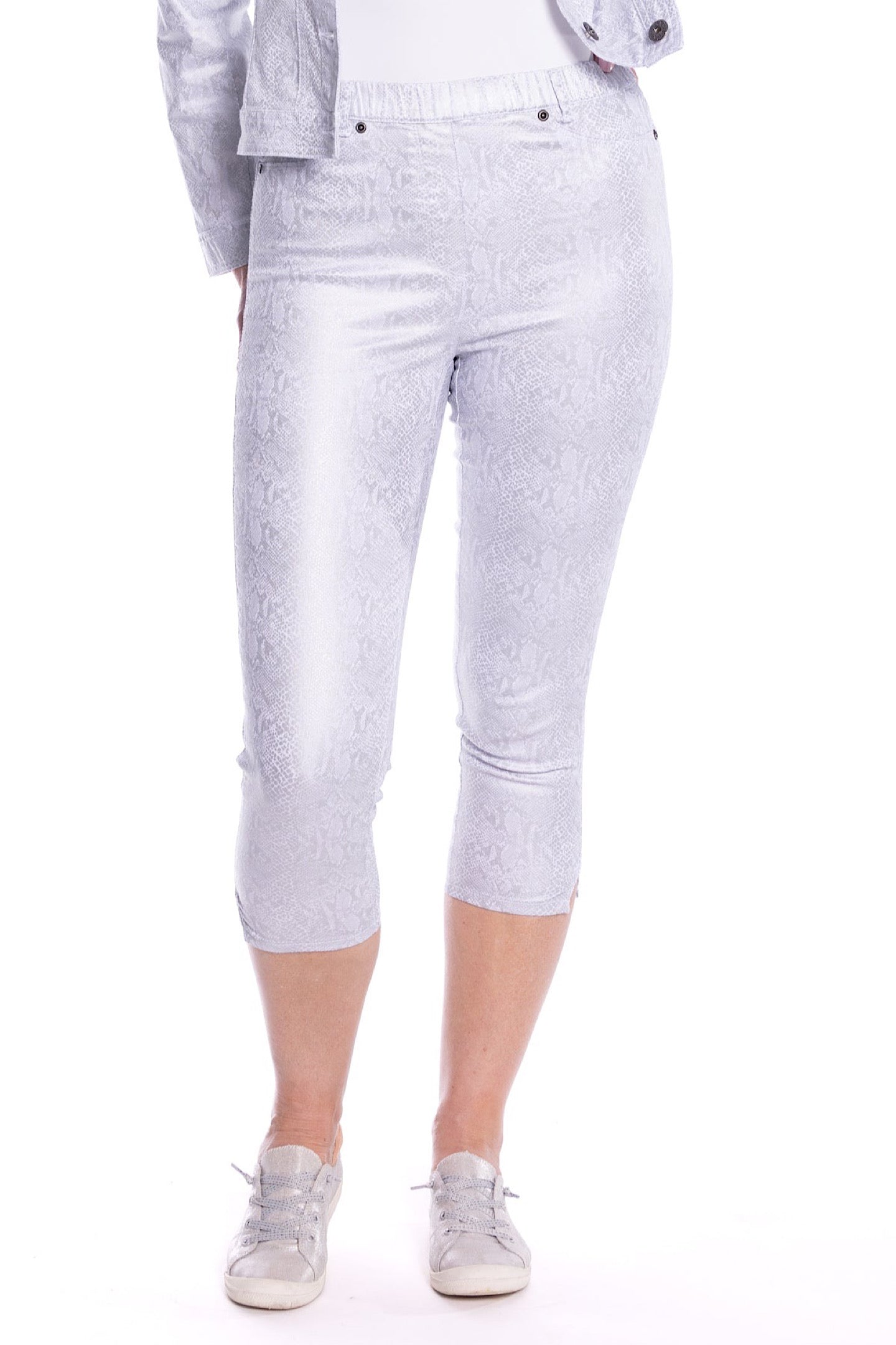 Cafe Latte Silver Snake Pants CLM509