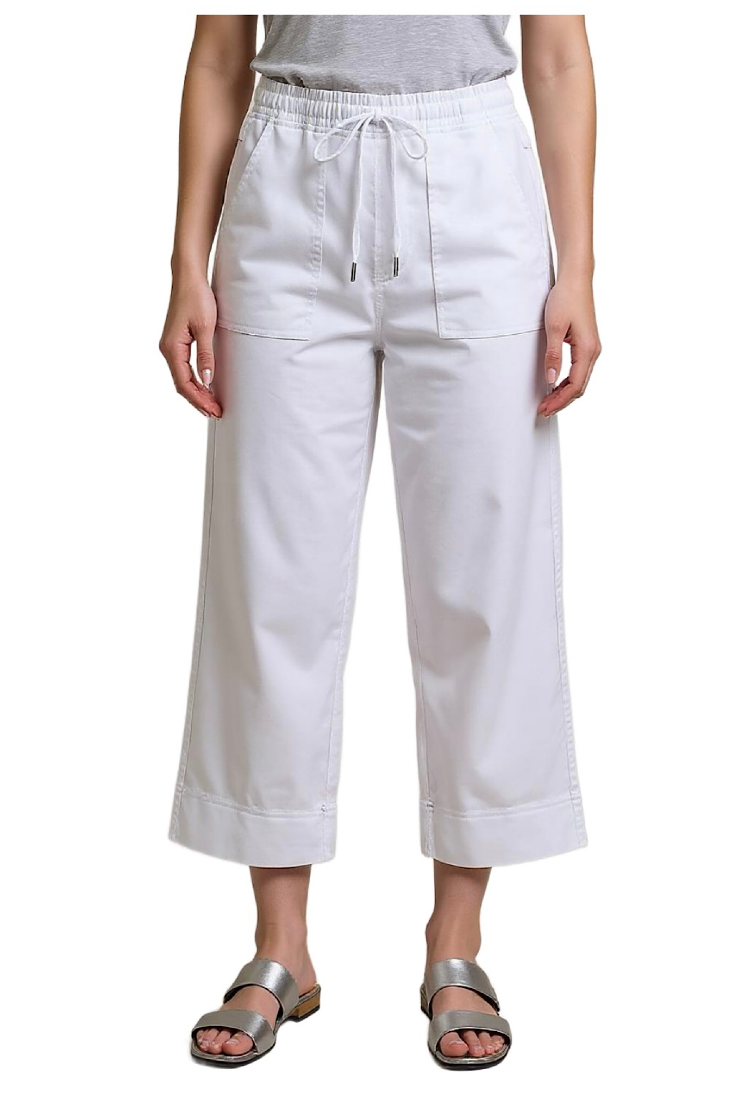 Cafe Latte Drawstring White CLM537