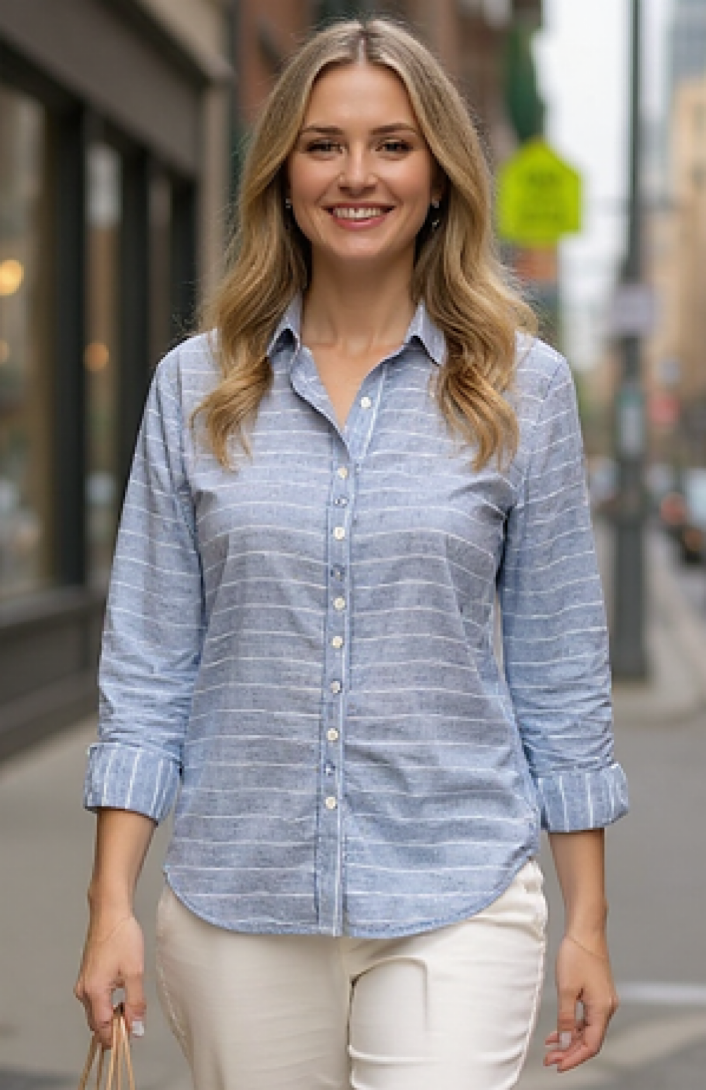 Cafe Latte Denim Shirt CLM560