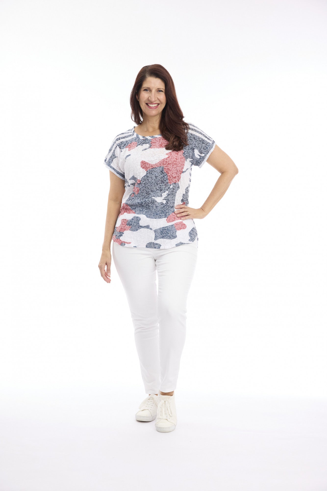 Cafe Latte Navy Tee CLM588