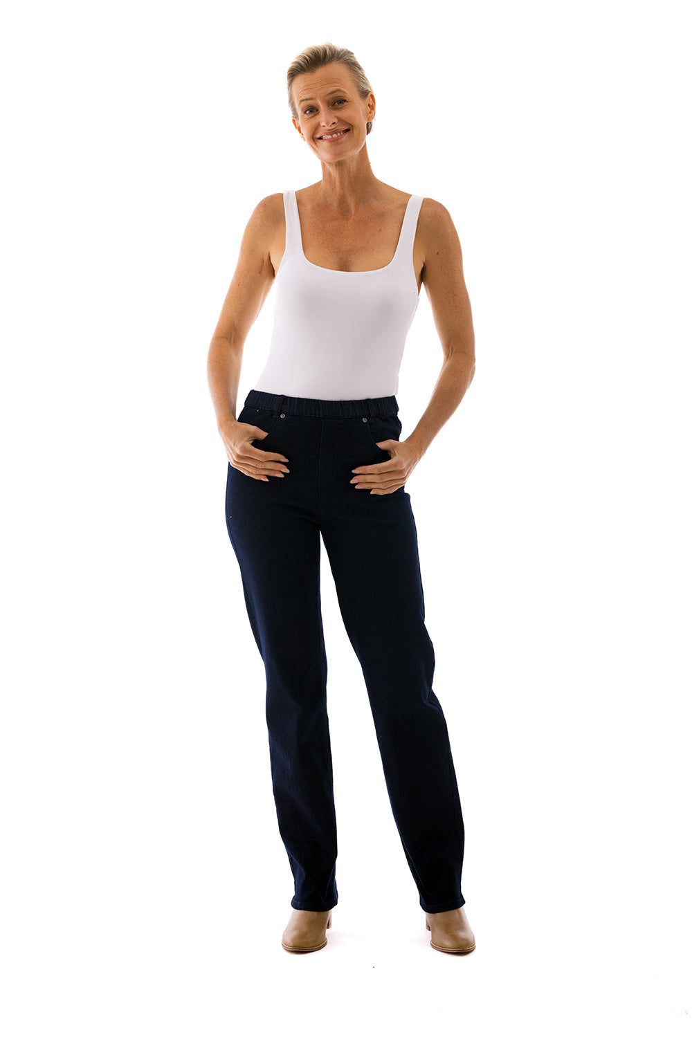 Cafe Latte Dark Jean Wide CLM471