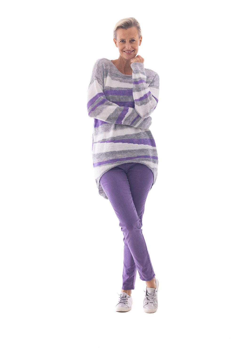 Cafe Latte Stripe Jumper CLK112