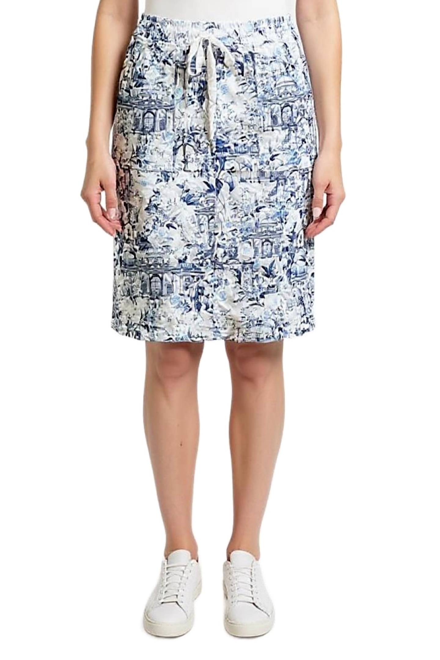 Cafe Latte Navy Building Skirt CLM543