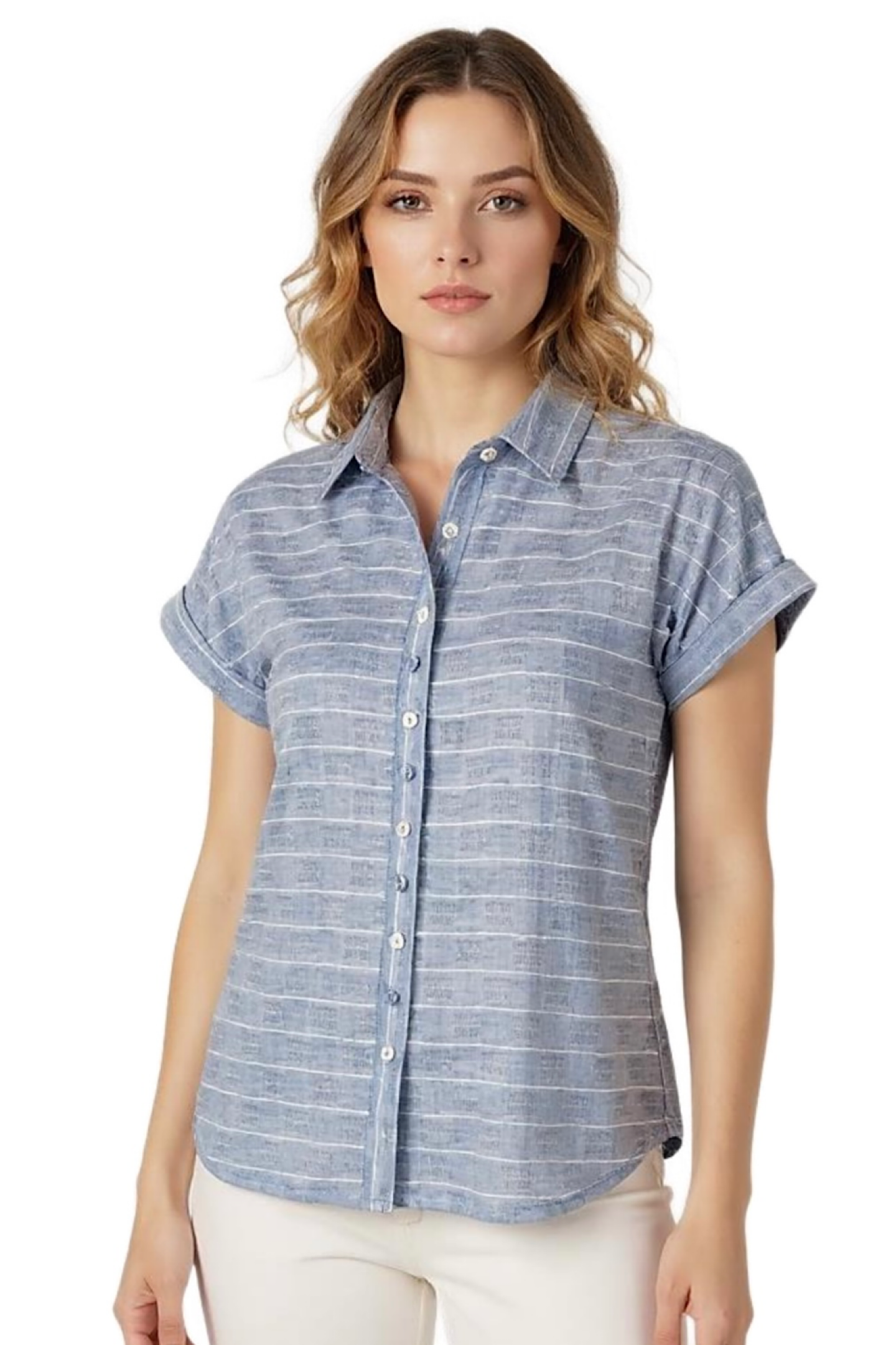 Cafe Latte Denim Stripe