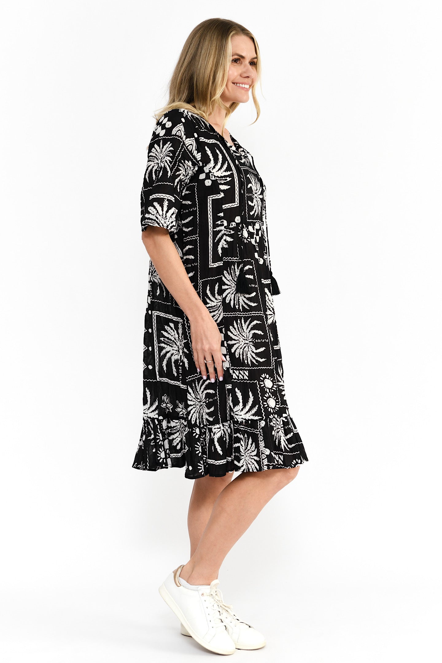 One Summer Colette Mono Border Coral
