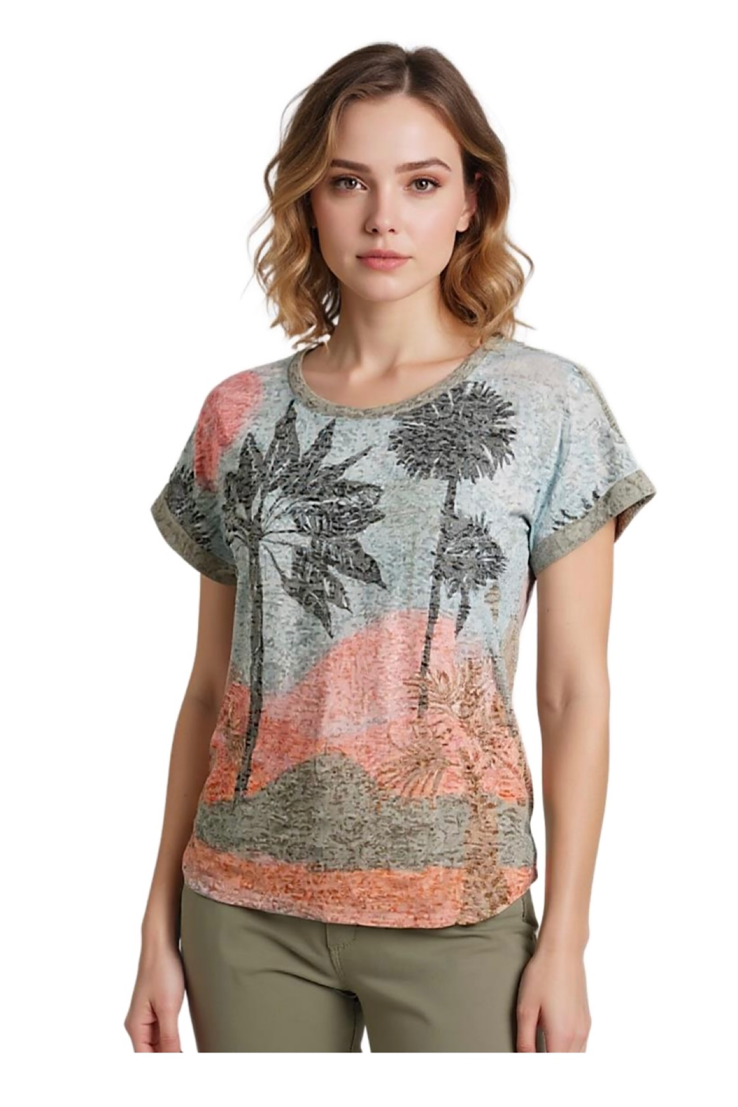 Cafe Latte Khaki Palm CLM556