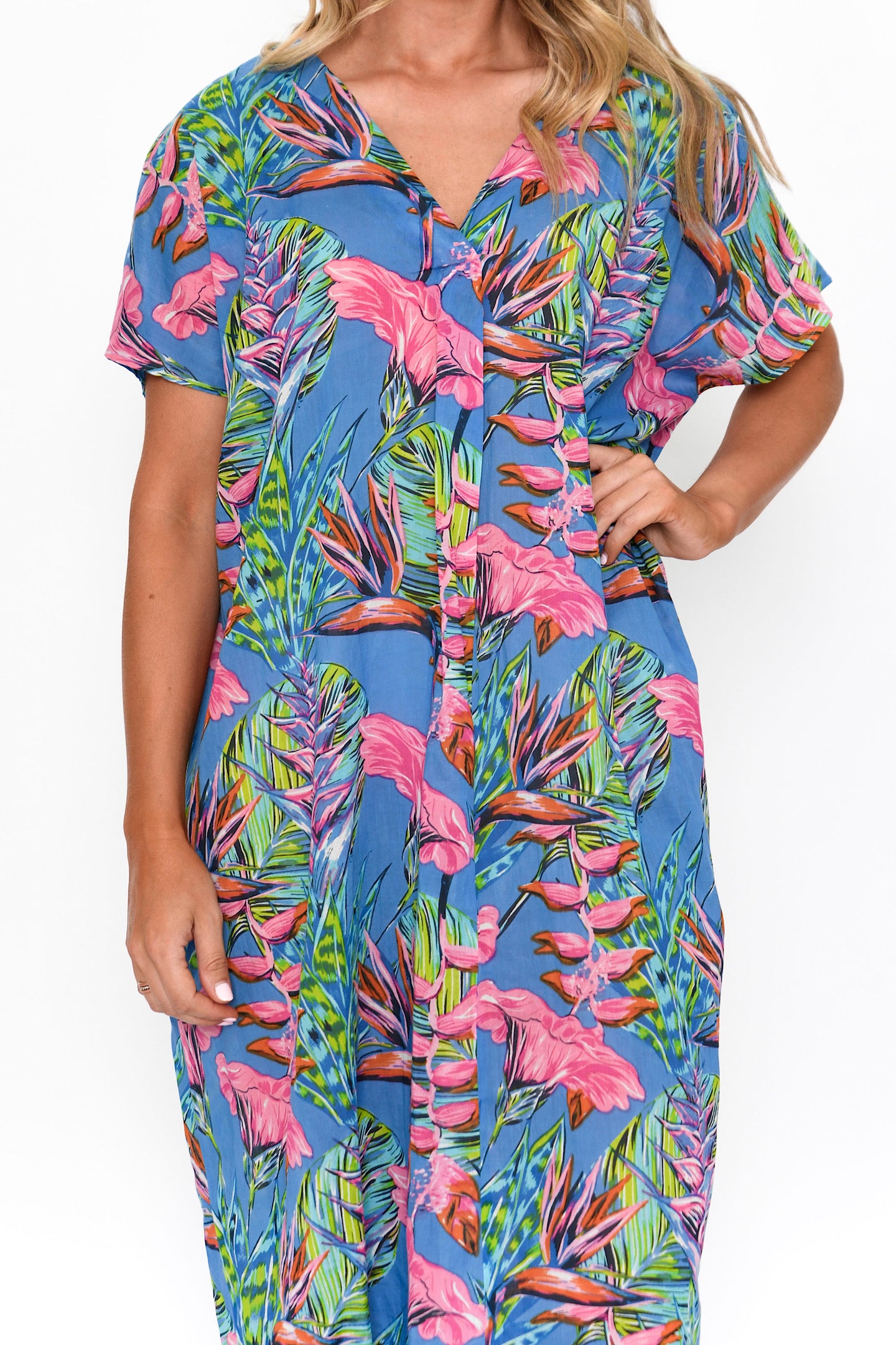 One Summer Frankie Kaftan Print 2 DW112G