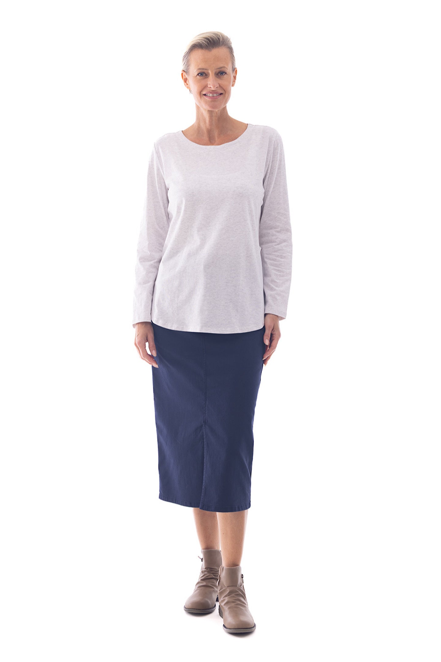 Cafe Latte Grey Marle Tee CLM529