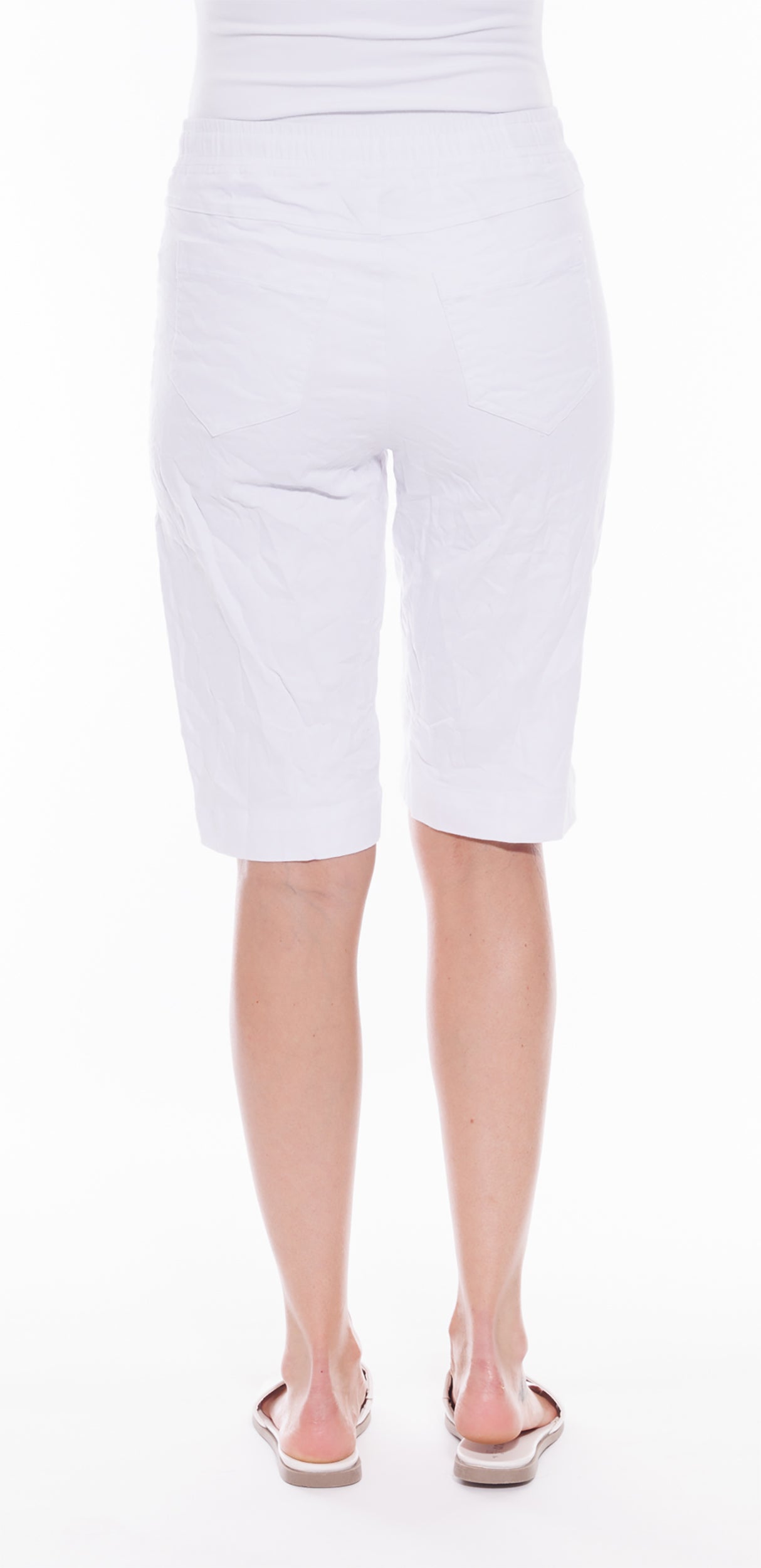 Cafe Latte Crushed Shorts White CLM440
