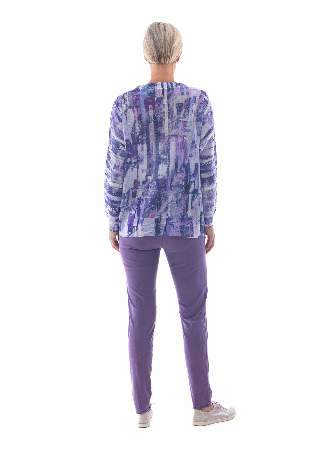 Cafe Latte Purple Print CLK109