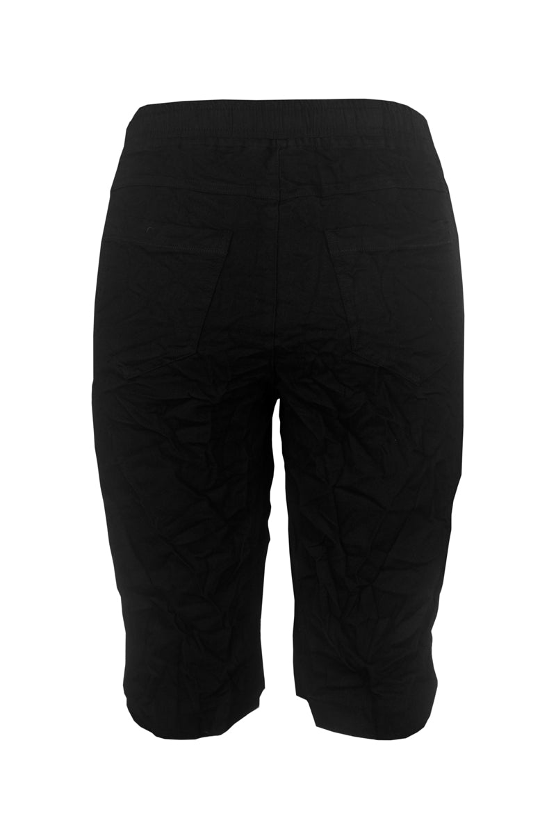 Cafe Latte Crushed Shorts Black  CLM440