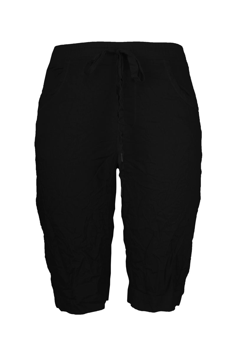 Cafe Latte Crushed Shorts Black  CLM440