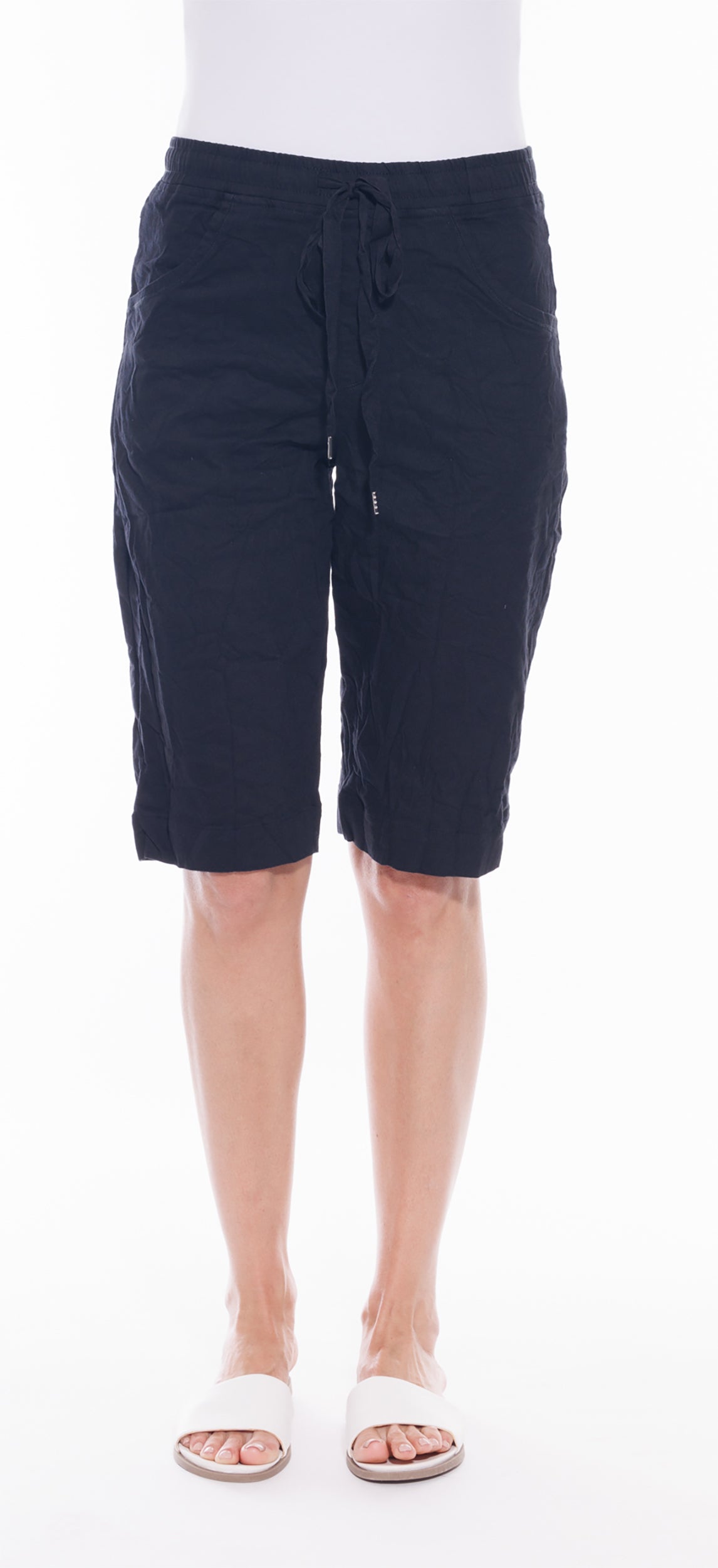 Cafe Latte Crushed Shorts Black  CLM440