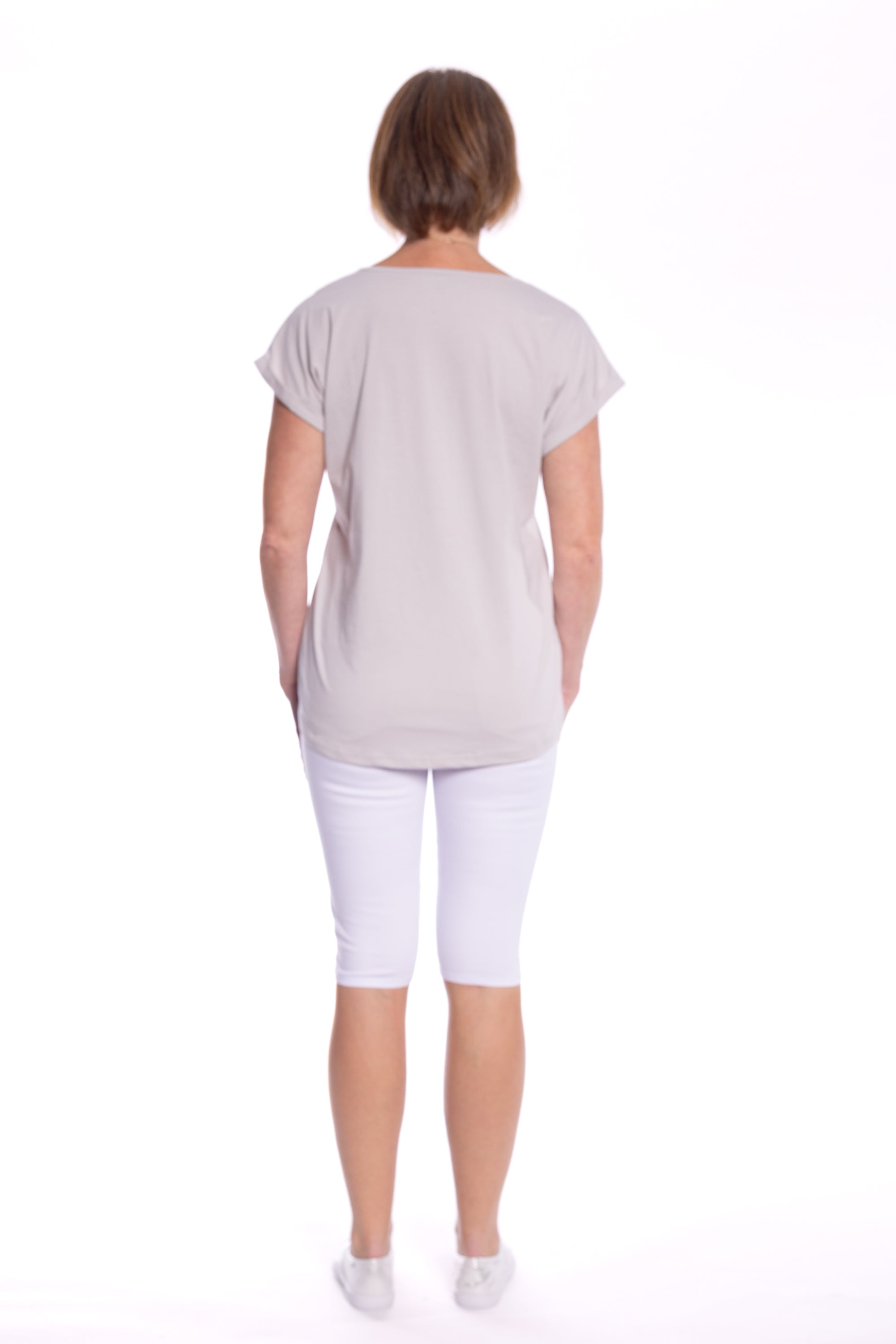 Cafe Latte V Neck Putty CLM476