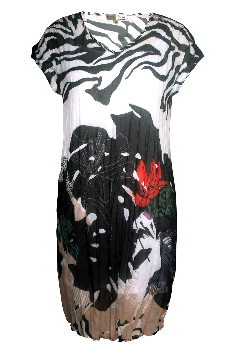 Cafe Latte Zebra Dress CLM484