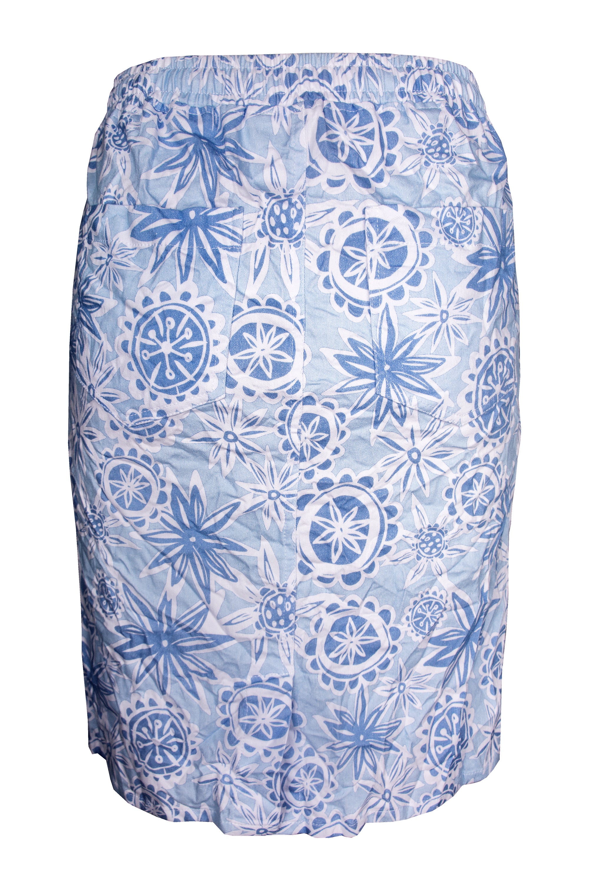 Cafe Latte Blue Summer Skirt CLM497