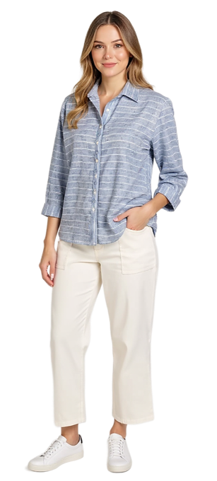 Cafe Latte Denim Shirt CLM560