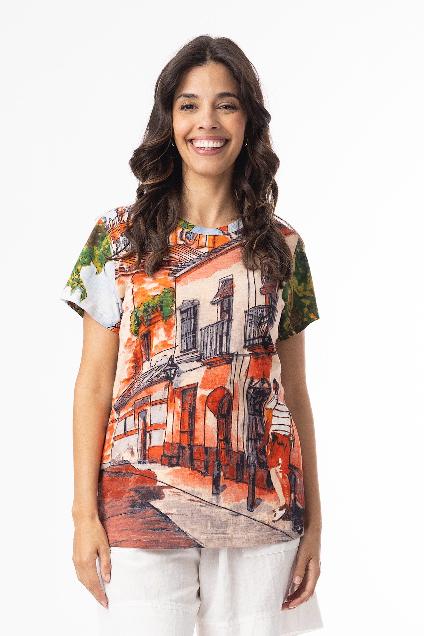 Orientique Tower Peach T-shirt 23099TP