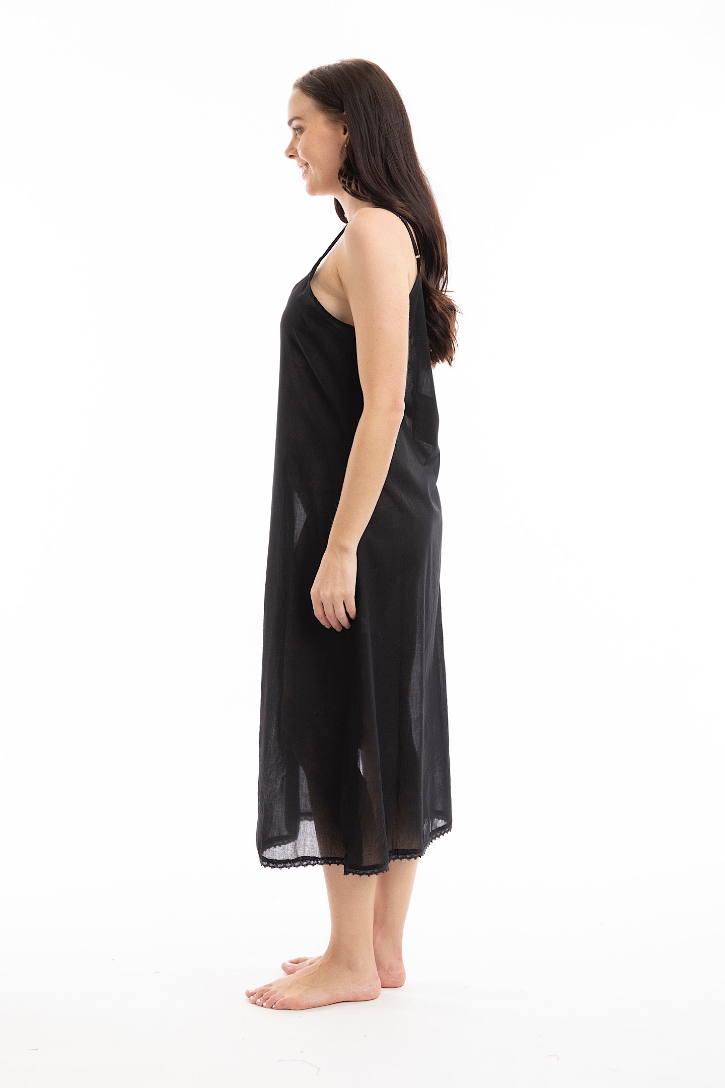 Orientique Black Maxi  Slip
