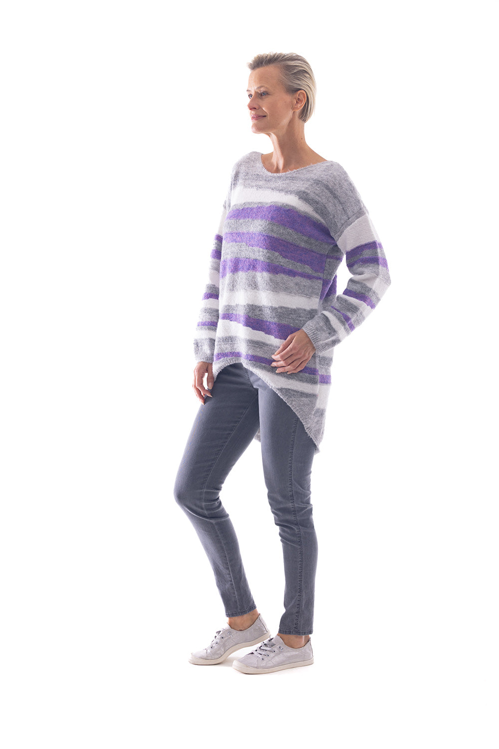 Cafe Latte Stripe Jumper CLK112