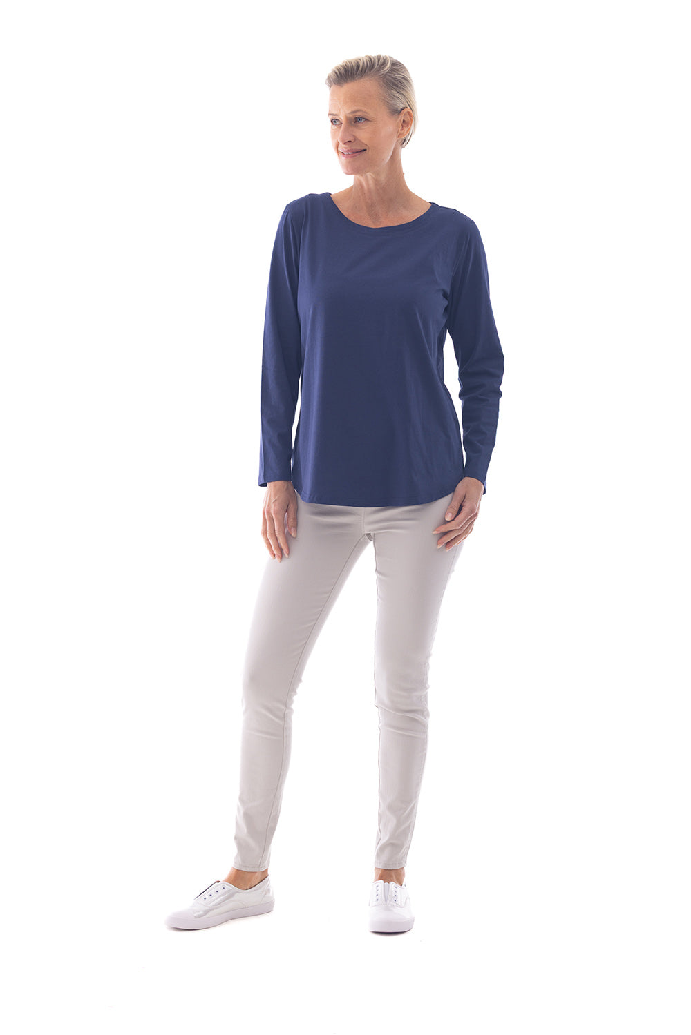 Cafe Latte Navy Tee CLM529
