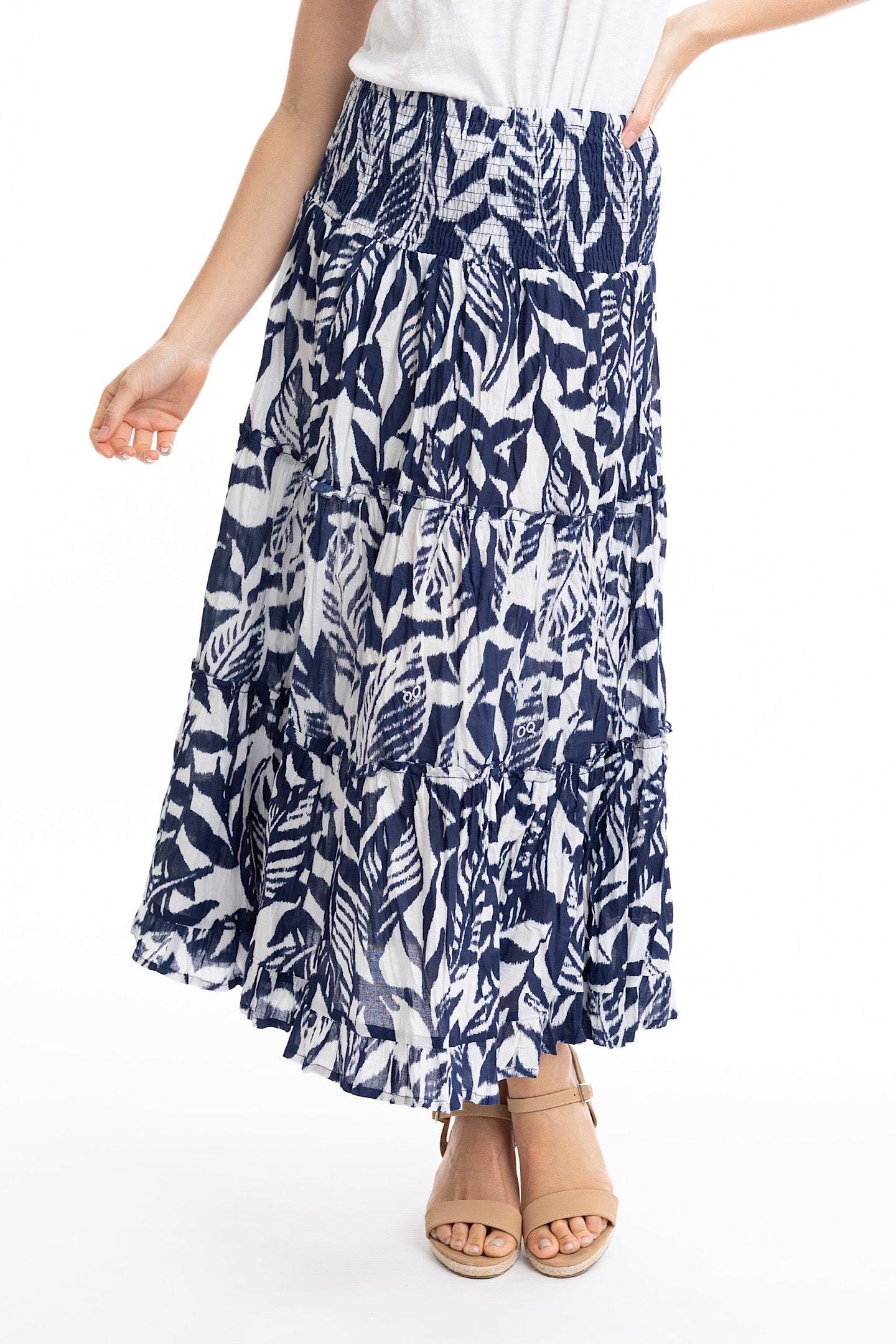 Orientique Hayman Navy Skirt 4534