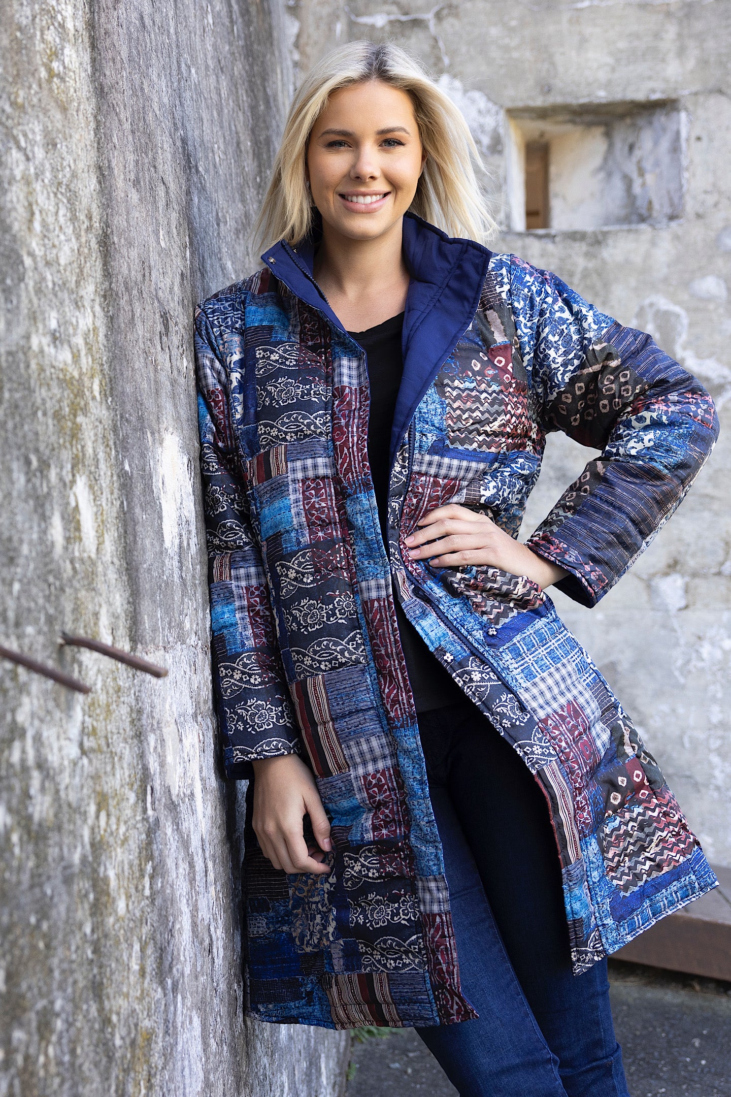 Orientique Kantha Puffer 3245