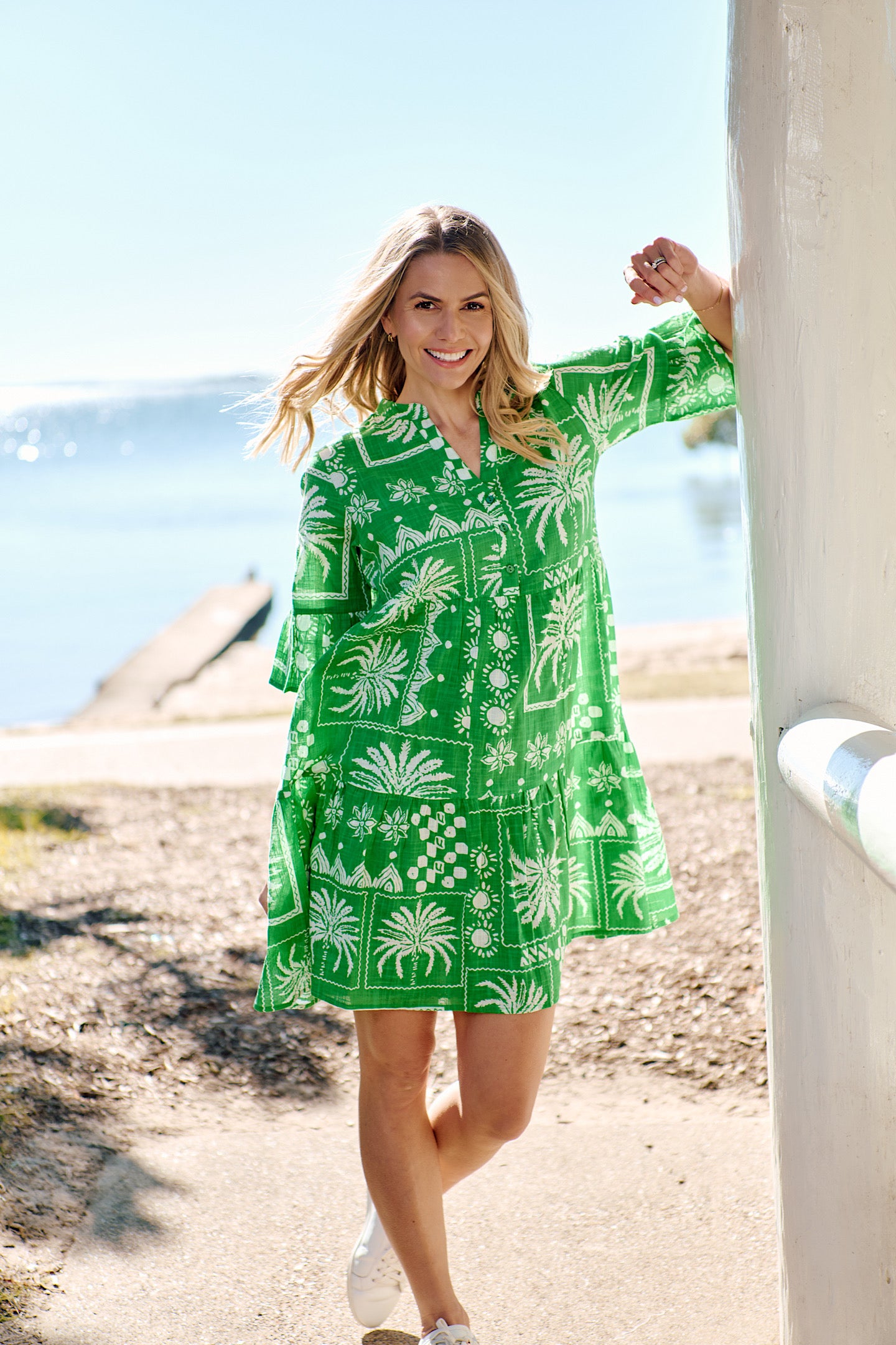 One Summer Maya Mono Patch Green