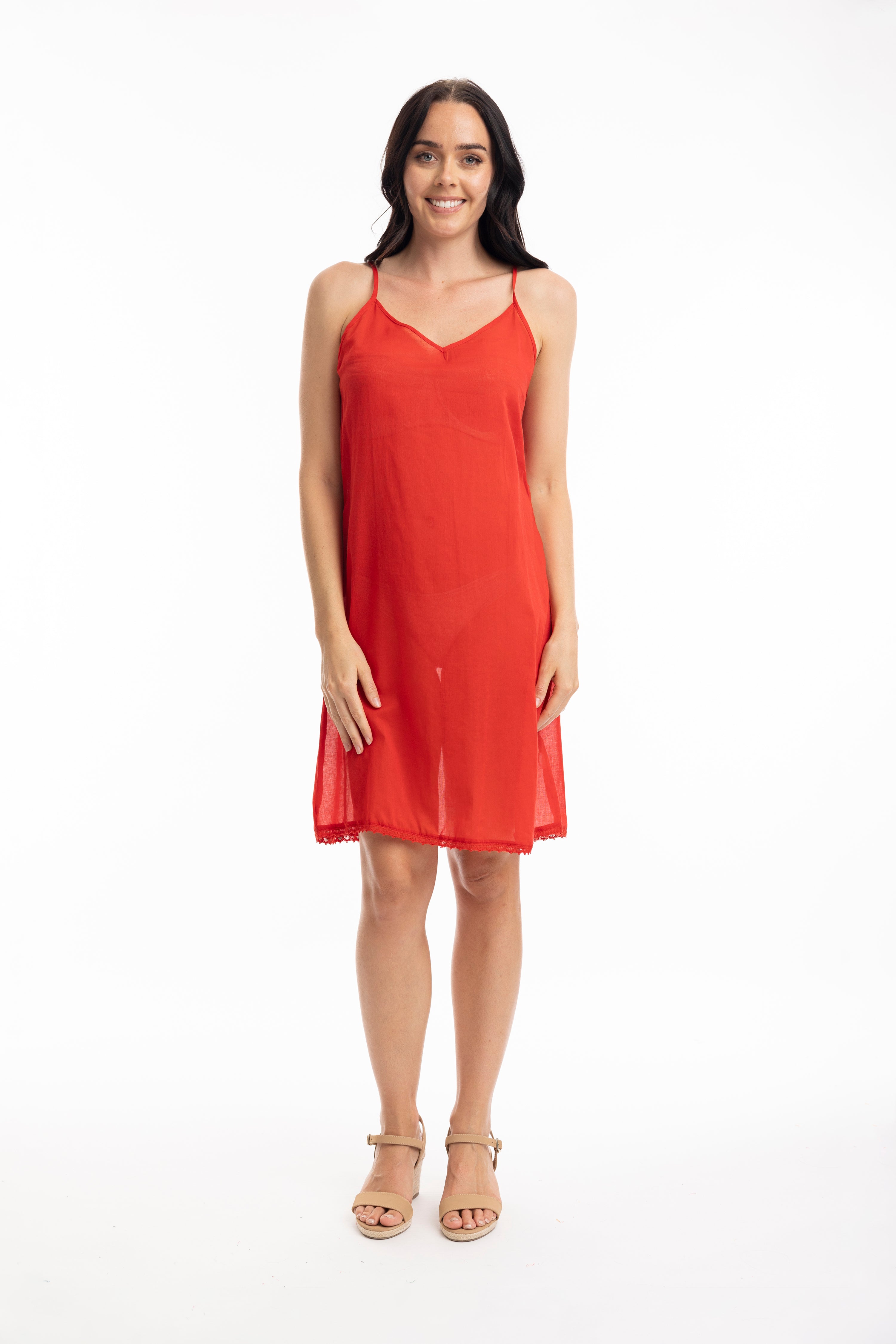 Orientique Red Long  Slip