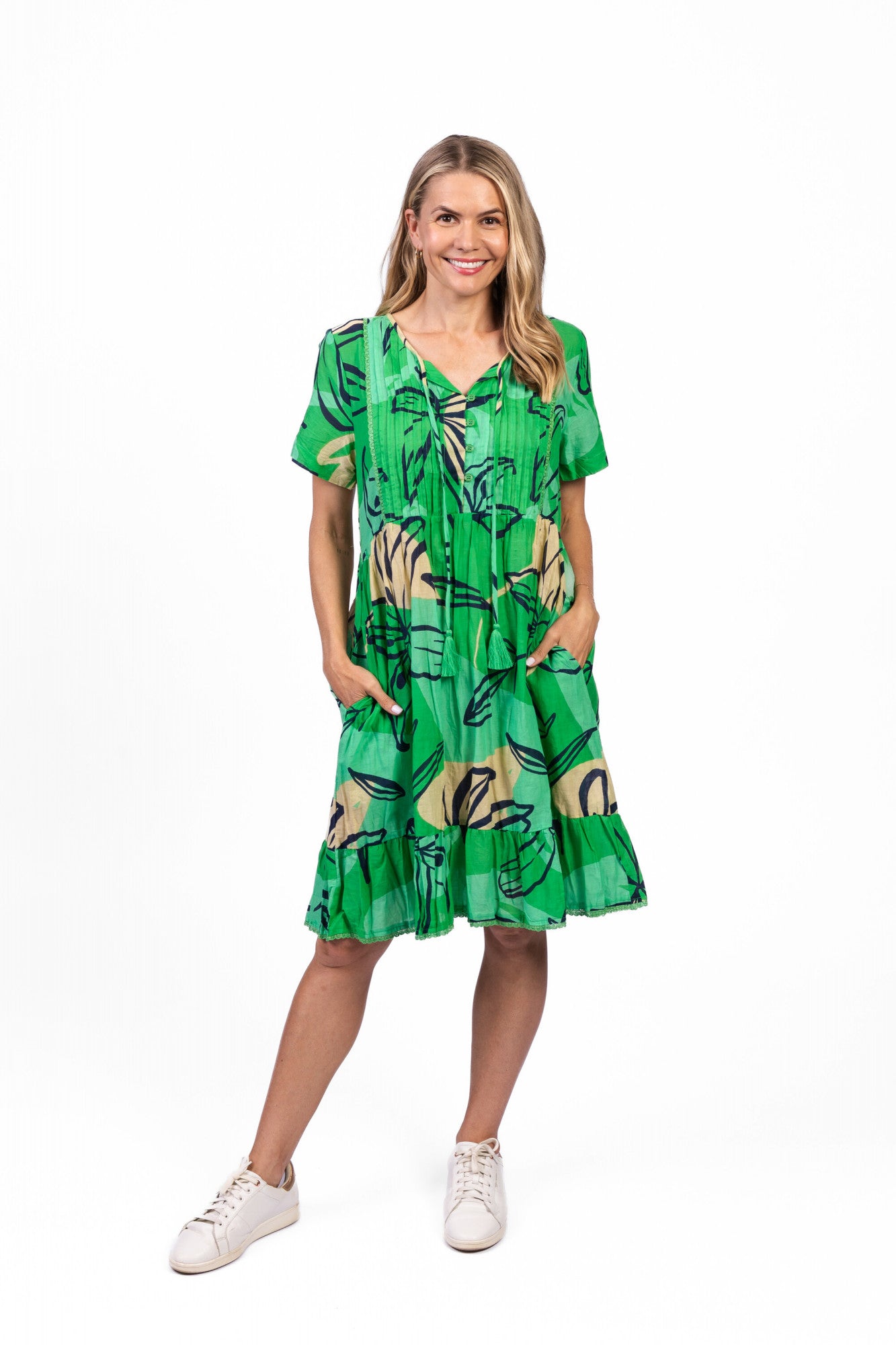 One Summer Colette TigerLily Green DW126J