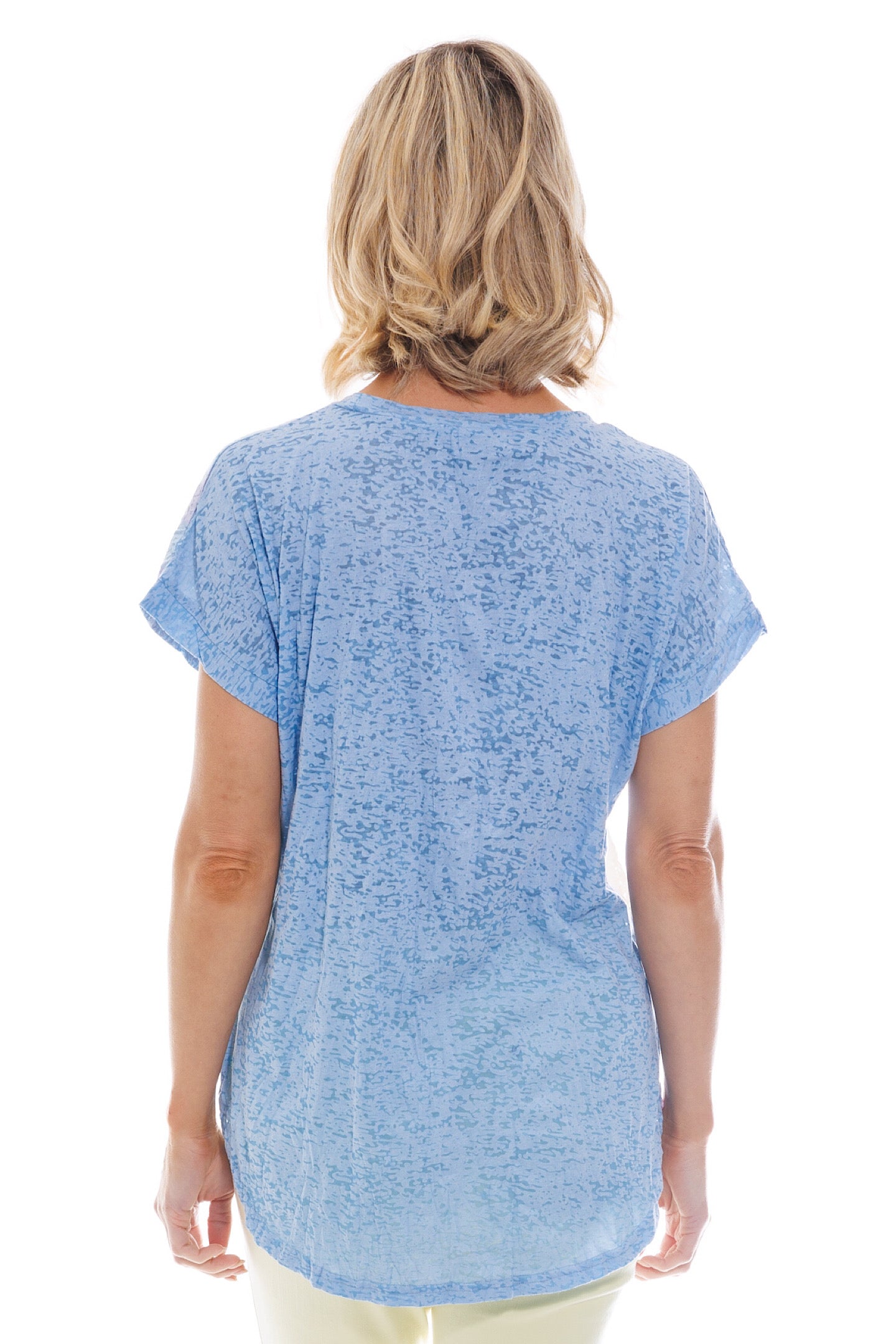 Cafe Latte Print Blue CLM436