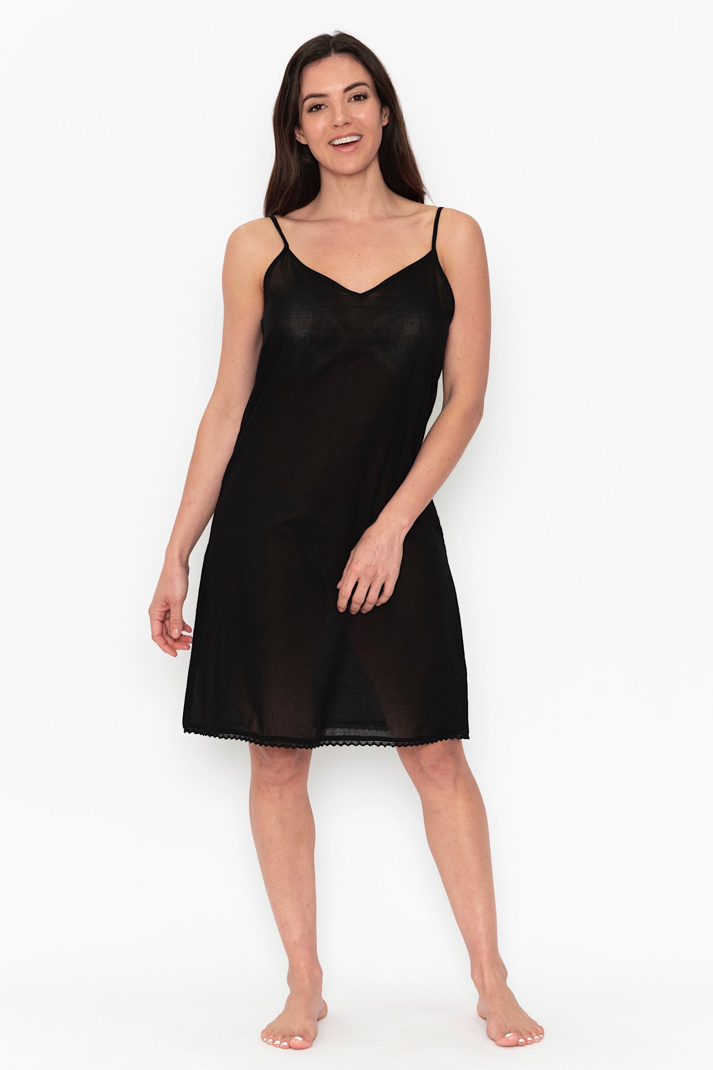 Orientique Black Long Slip